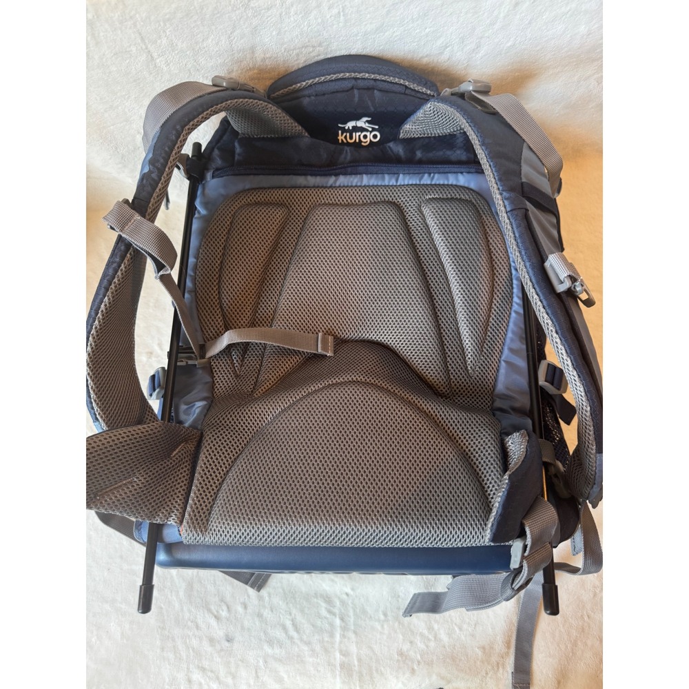 Kurgo G-Train K9 Pet Carrier Backpack Navy Blue Orange Good Technical Hiking - Picture 4 of 7